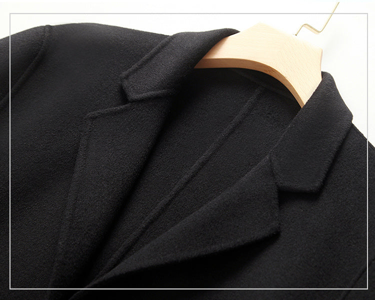 Manteau en Cachemire Richement Épais pour Homme