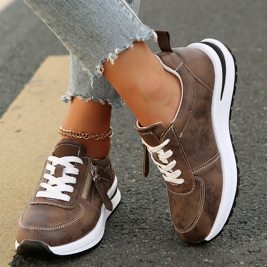 Chaussures Femme Mode à Lacets – Design Uni Élégant